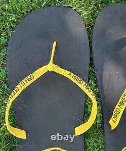 HUGE Pair MIKE'S HARD LEMONADE FLIP FLOPS 44 STORE DISPLAY Advertising SIGN