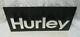 HURLEY reflective raised letter Store display 12 x 24 3D! Mirrored