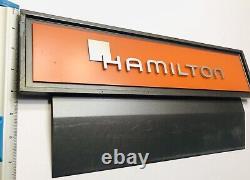 Hamilton Watch Original Store Case Display Sign Vintage Advertising