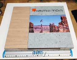 Hamilton Watch Store Case Display Sign 2020s Advertising Wood Reversible