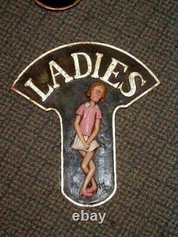 Hanging Restroom Male and Female Signs Ladies and Gents Bathroom Display Props