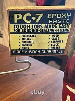 Hardware Store Display PC 7 Epoxy Sealer A Treat Soda Old Bottle Sign Kruse Hard