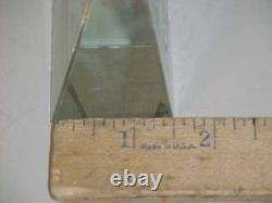Hawkes Crystal Deep Etch Store Display Sign Paperweight Rare Near Mint Free S&h