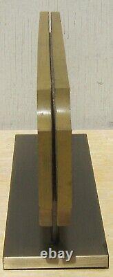 Heavy Brass COACH Retail/Advertising SIGN Desk Plaque 2-SIDED STORE DISPLAY 17