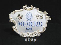 Herend Porcelain Dealer/ Store Display Sign in Rothschild Bird