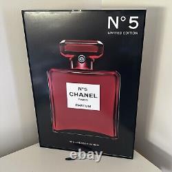 Huge Chanel Store Display Sign Double Sided Advertising No 5 Red Parfume Limited