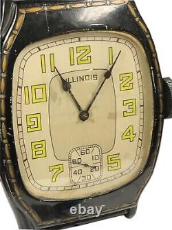 ILLINOIS WRIST WATCH 1930s JEWELRY STORE DISPLAY WALL CLOCK