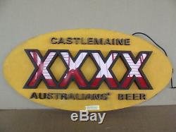 Insegna Australians Beer XXXX Castelmaine Sign Pub Birra Vintage