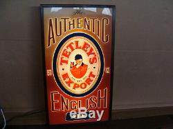 Insegna Birra Tetleys Export English Vintage Sign Tetley's Neon