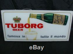 Insegna Birra Tuborg Old Sign Beer Anni 50 Targa Luminosa Epoca Vintage