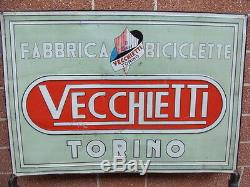 Insegna Fabbrica Biciclette Vecchietti Torino Old Sign Eroica