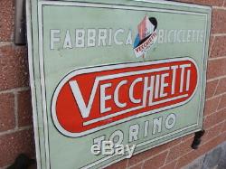 Insegna Fabbrica Biciclette Vecchietti Torino Old Sign Eroica