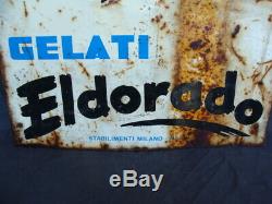 Insegna Gelati Eldorado old sign