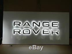 Insegna Luminosa Range Rover Sign Promo A Led Big Banner Land Sport Evoque