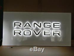 Insegna Luminosa Range Rover Sign Promo A Led Big Banner Land Sport Evoque