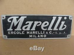 Insegna Targa Ercole Marelli Milano Old Sign Fan Ventilatori Marelli Made Italy