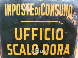 Insegna d'epoca Ufficio Scalo Dora Torino old sign vintage