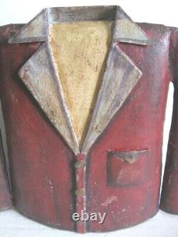 Iron Coat Tuxedo Trade Store Display Advertisement Sign. Hand Made