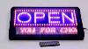 Item 4693 Led Open Sign With Message Display