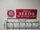 J. B. RICE SEEDS Sign Store Display 1956 Seeds We Are Proud To Sell 37x18.5