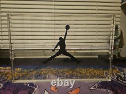 JORDAN Jumpman Nike Air Store Display Lucite 11 x 7.25 Sign Dunk Logo