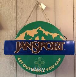 Jansport Store Display Sign Get Out. 18 x 23 Vintage 1994 Hardwired