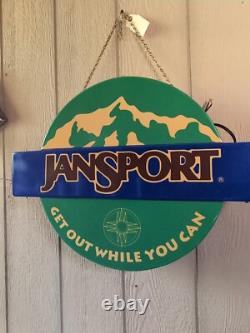 Jansport Store Display Sign Get Out. 18 x 23 Vintage 1994 Hardwired