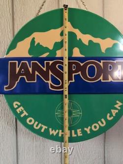 Jansport Store Display Sign Get Out. 18 x 23 Vintage 1994 Hardwired