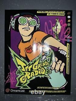 Jet Grind Radio Promo Poster Vintage Sega Dreamcast Store Display Sign Authentic