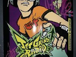 Jet Grind Radio Promo Poster Vintage Sega Dreamcast Store Display Sign Authentic