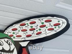 Jets Pizza Rocket Man Mascot Sign Store Display Jetpack Original Large