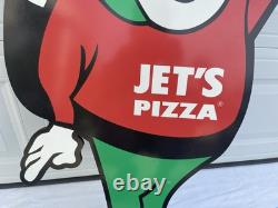 Jets Pizza Rocket Man Mascot Sign Store Display Jetpack Original Large