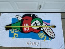 Jets Pizza Rocket Man Mascot Sign Store Display Jetpack Original Large