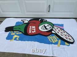 Jets Pizza Rocket Man Mascot Sign Store Display Jetpack Original Large
