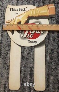 Jic Jac Soda Sign Antique 1920s Sexy Glove Store Display Original Grocery Rare