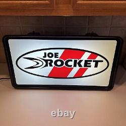 Joe Rocket Sign Light-Up Retail Display Rare Motorcycle