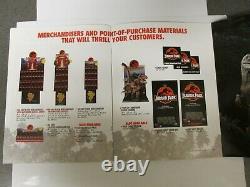 Jurassic Park 1993 Vintage Vhs Store Sign Poster Display Complete Marketing Kit