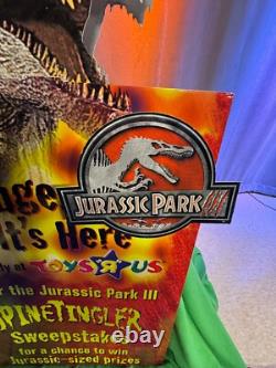 Jurassic Park 3 Store Display Sign Toys R Us SPINOSAURUS-RARE 44.5 X 23.5 X 3 Jurassic Park 3 Store Display Sign Toys R Us SPINOSAURUS-RARE 44.5 X 23.5 X 3