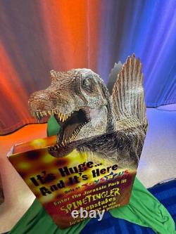 Jurassic Park 3 Store Display Sign Toys R Us SPINOSAURUS-RARE 44.5 X 23.5 X 3 Jurassic Park 3 Store Display Sign Toys R Us SPINOSAURUS-RARE 44.5 X 23.5 X 3