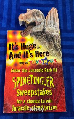 Jurassic Park 3 Store Display Sign Toys R Us SPINOSAURUS-RARE 44.5 X 23.5 X 3 Jurassic Park 3 Store Display Sign Toys R Us SPINOSAURUS-RARE 44.5 X 23.5 X 3