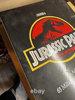 Jurassic Park Hanging Display VHS Cover Box 1994 SHIPPED FLAT HAS WEAR