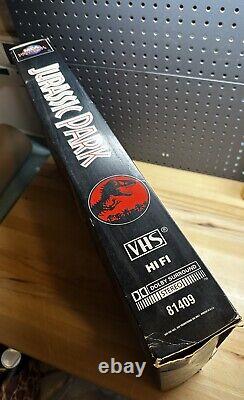 Jurassic Park Hanging Display VHS Cover Box 1994 SHIPPED FLAT HAS WEAR