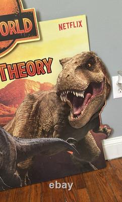 Jurassic World Chaos Theory Movie Store Display Promo Sign Signage Netflix