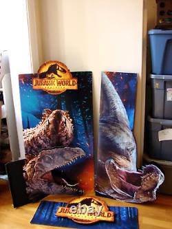 Jurassic World Dominion Store Display Sign 3D Giganotosaurus Dinosaur