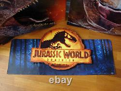 Jurassic World Dominion Store Display Sign 3D Giganotosaurus Dinosaur