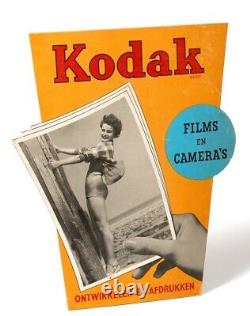 KODAK 1940s STORE WINDOW SHOP DISPLAY DUTCH ADVERTISING FILM CAMERAS PRINT