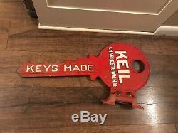 Keil Big Metal Key Store Display Locksmith Sign Wall Mount Charlestown Nh
