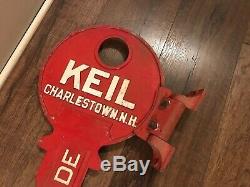 Keil Big Metal Key Store Display Locksmith Sign Wall Mount Charlestown Nh