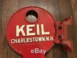 Keil Big Metal Key Store Display Locksmith Sign Wall Mount Charlestown Nh