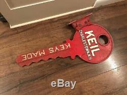 Keil Big Metal Key Store Display Locksmith Sign Wall Mount Charlestown Nh